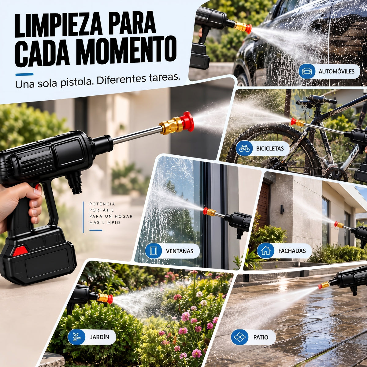 TurboClean™ - Pistola de Agua Alta Presión